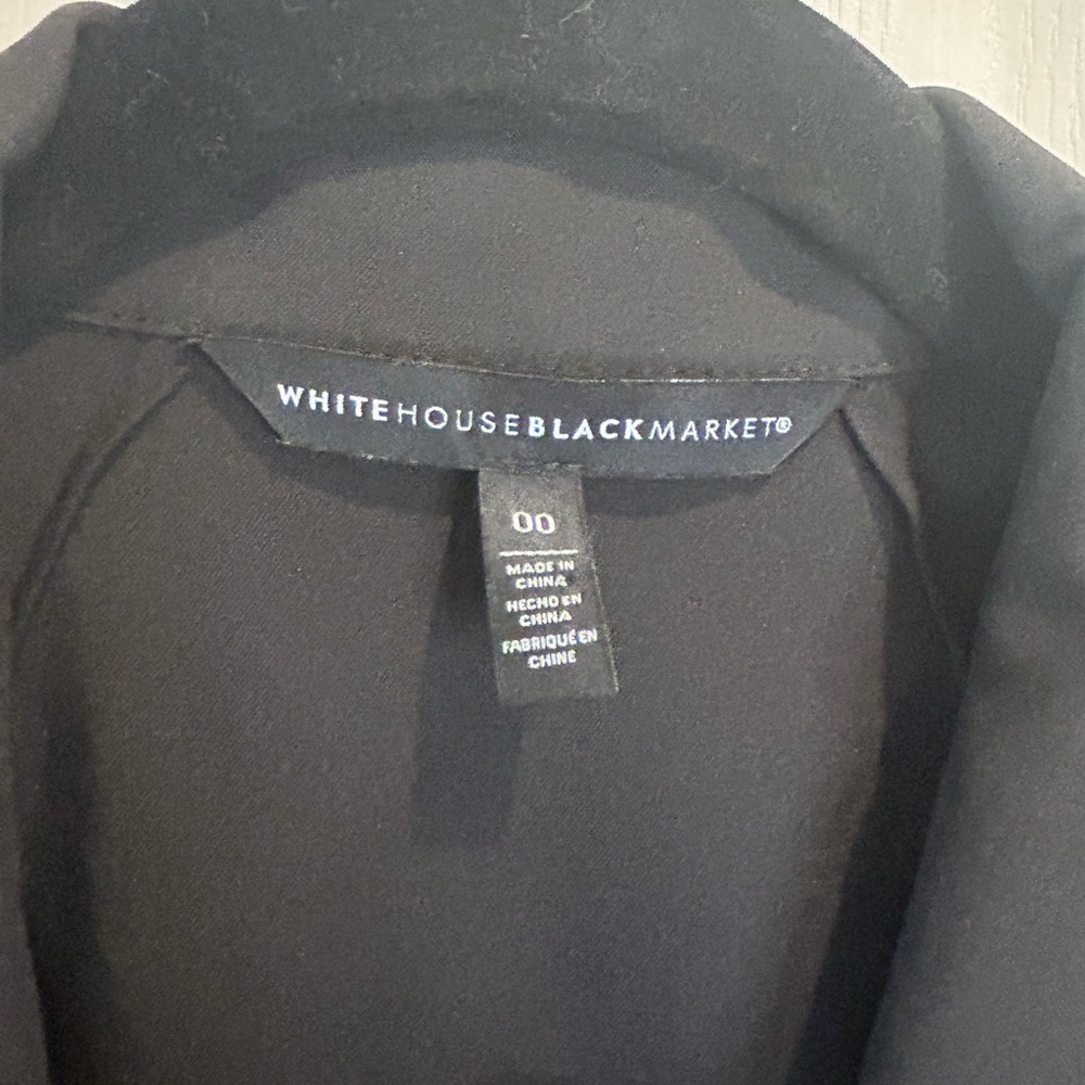 🖤”White House Black Market”Black Satin Jumpsuit w/ Tie Belt V-Neckline & Pockets - Picture 5 of 13